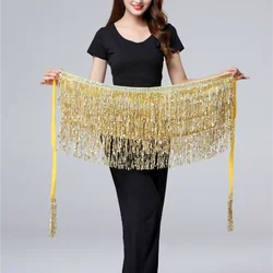 Women's Belly Dance Shiny Waist Chain Belt - Stage Show Costume Accessory (Gold)