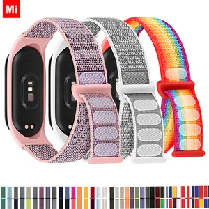 Ремешок нейлоновый для Xiaomi Mi Band 7-7, браслет для умных часов, спортивный сменный Браслет для Mi band 7 6 5 4 3