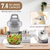7.4QT Commercial Stand Mixer 800W with NSF Certified and Aluminum Die Casting, Kitchen Electric Mixer Metal Food Mixer Stainless 3