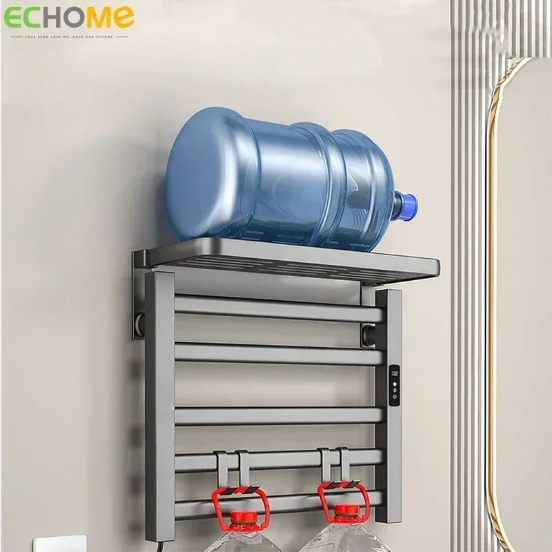 

Intelligent Electric Heated Towel Rack Bathroom Punch-free Towel Drying Storage Rack Household Towel Warmer Bathroom Accessories