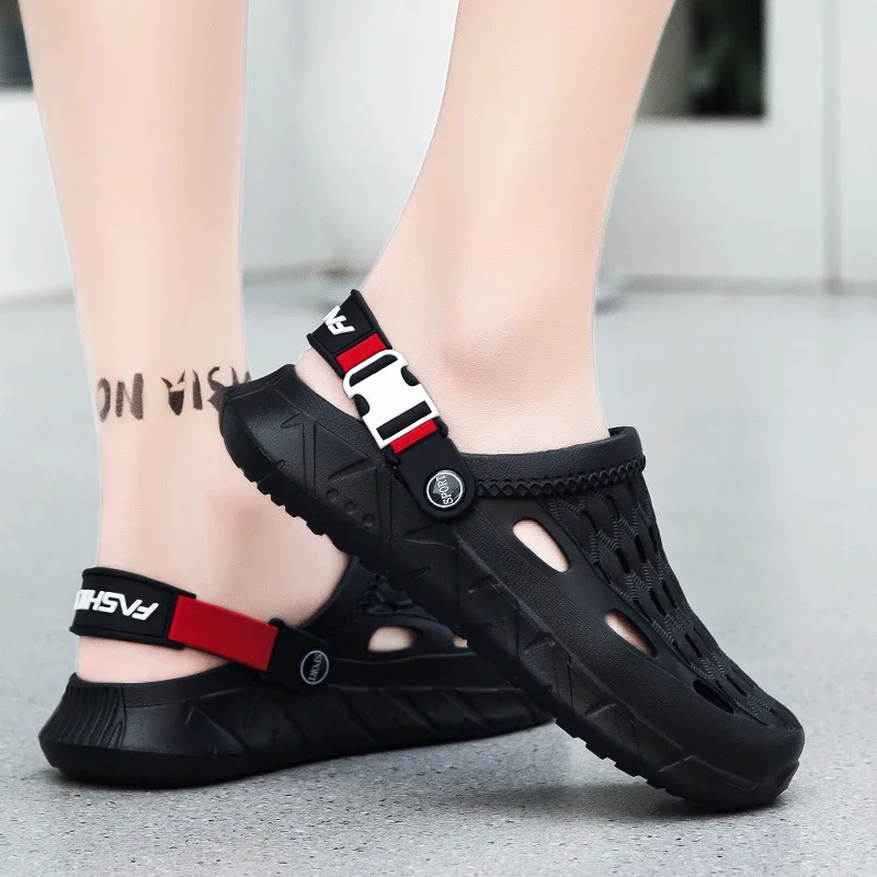 Summer men's sandals, anti-slip thick-soled, indoor and outdoor anti-slip beach slippers, large-sized sandals, shoes for men