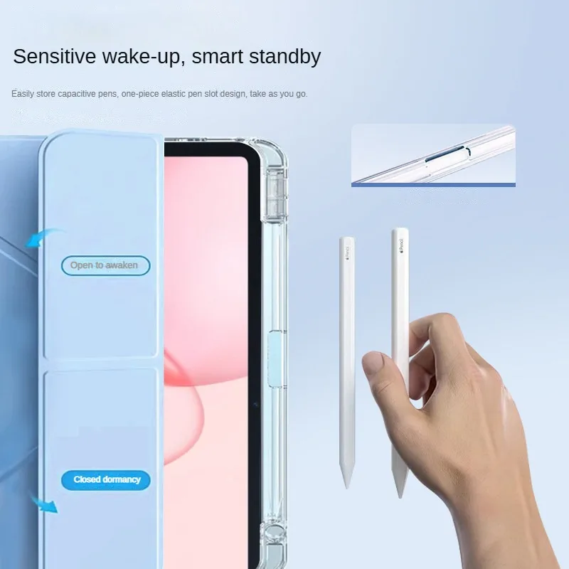 Magnetic Folding Smart Case with Pencil Holder