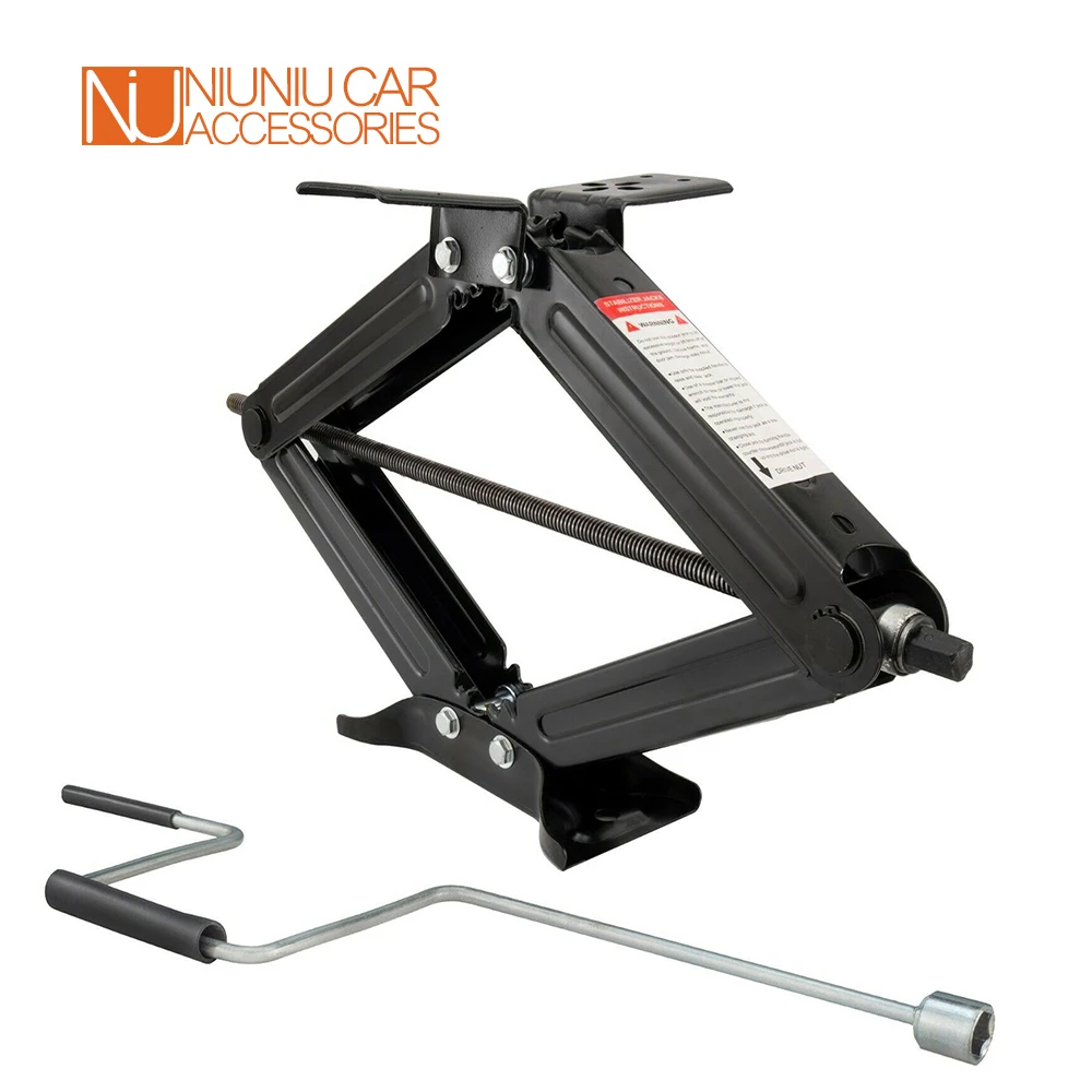 5000 Lbs RV Camper Scissor Leveling Jacks Trailer Stabilizer Handle