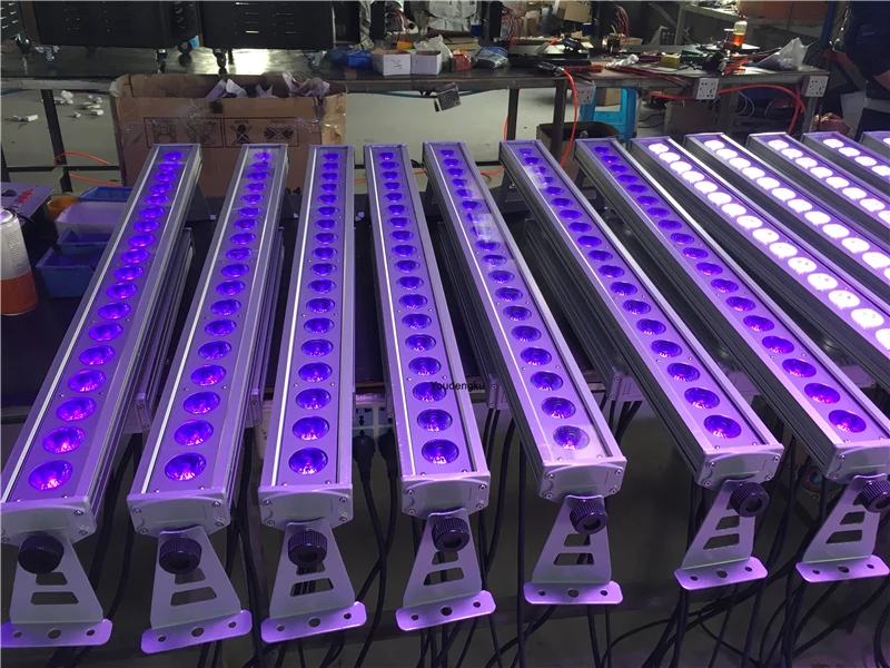 6 pieces  individually control Waterproof 18x18w rgbwa uv dmx wall washer led ig