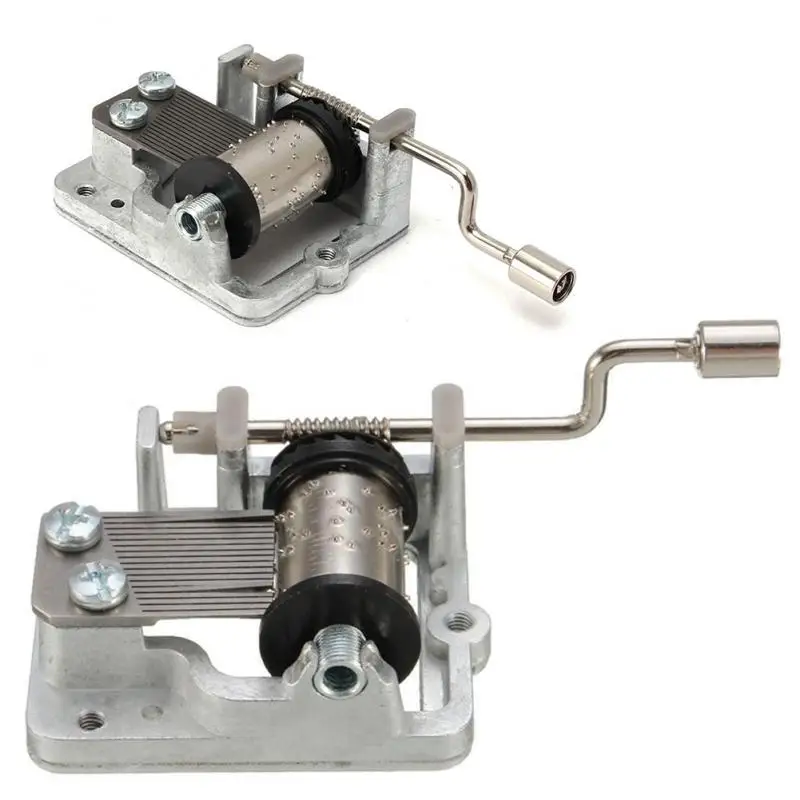 Mini Hand Crank Music Metal Movement 6 Kinds of Music Box Decorative Movement Play Set Kid Toys