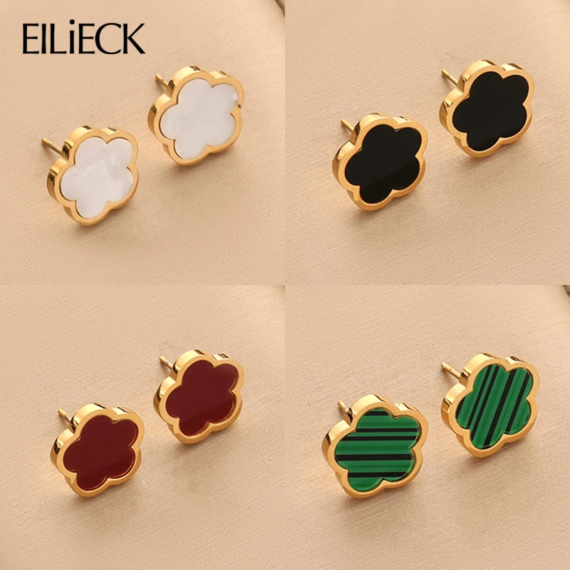 Choose your color.. and attract your reality. The set of four-leaf luck earrings is designed to harmonize your energy with attract...