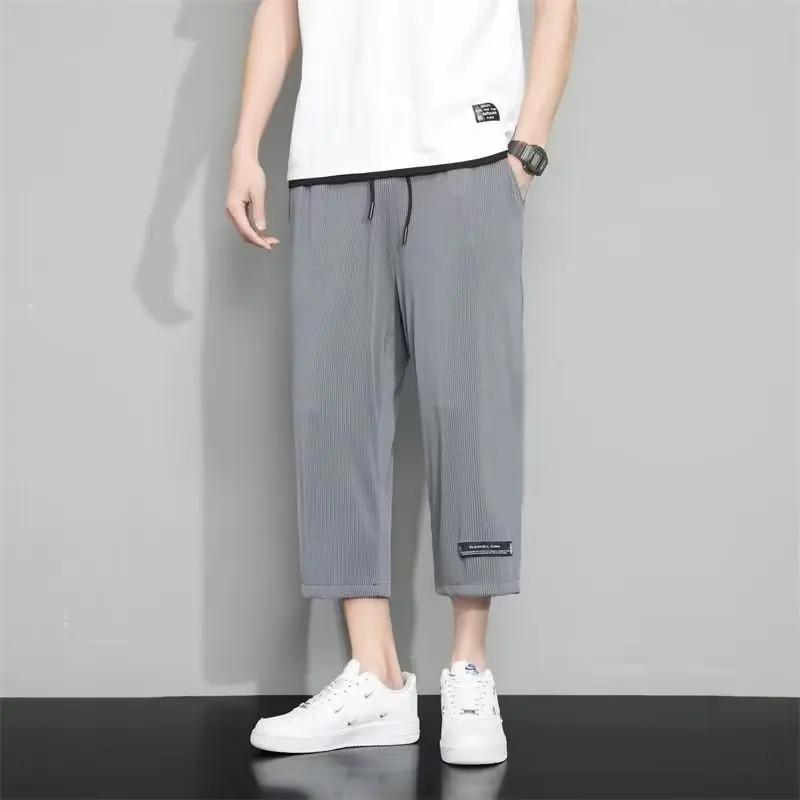 Ice Shreds Men Sagging Sensation Summer Thin Style Casual New Motion Breathable Shorts Quick Drying Comfortable All-match Shorts