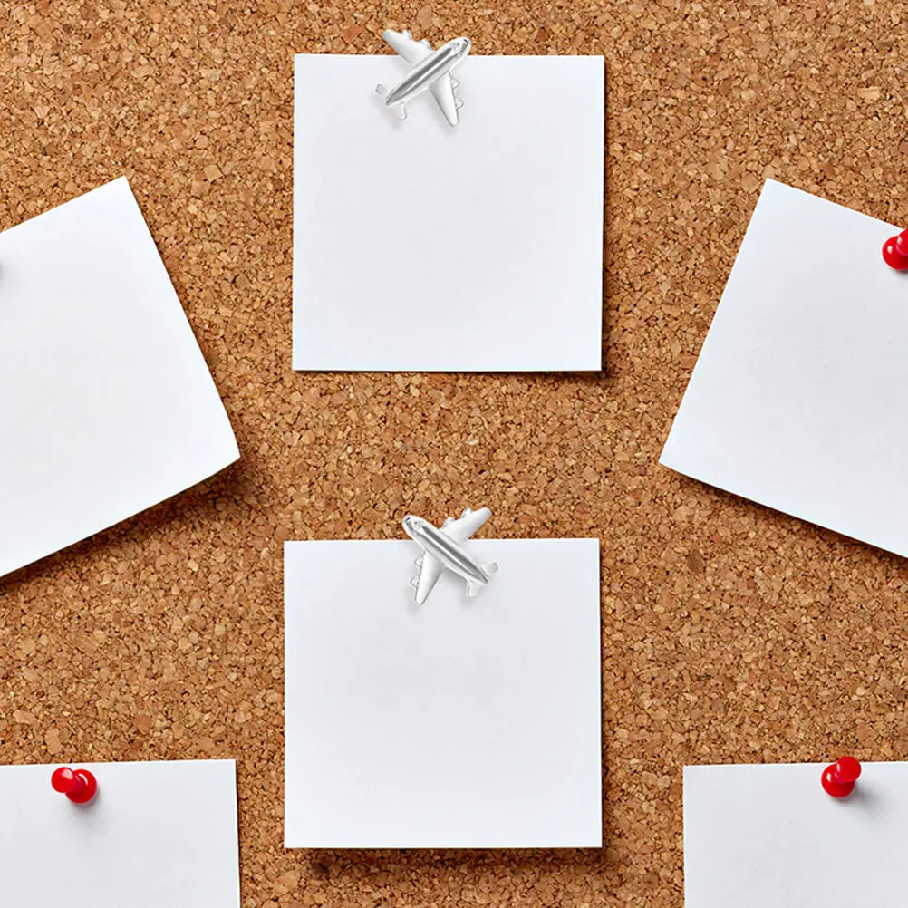 30Pcs 금속 비행기 푸시 핀 압정 장 게시판 푸시핀 지도 마커 귀여운 사무용품 비행기 핀