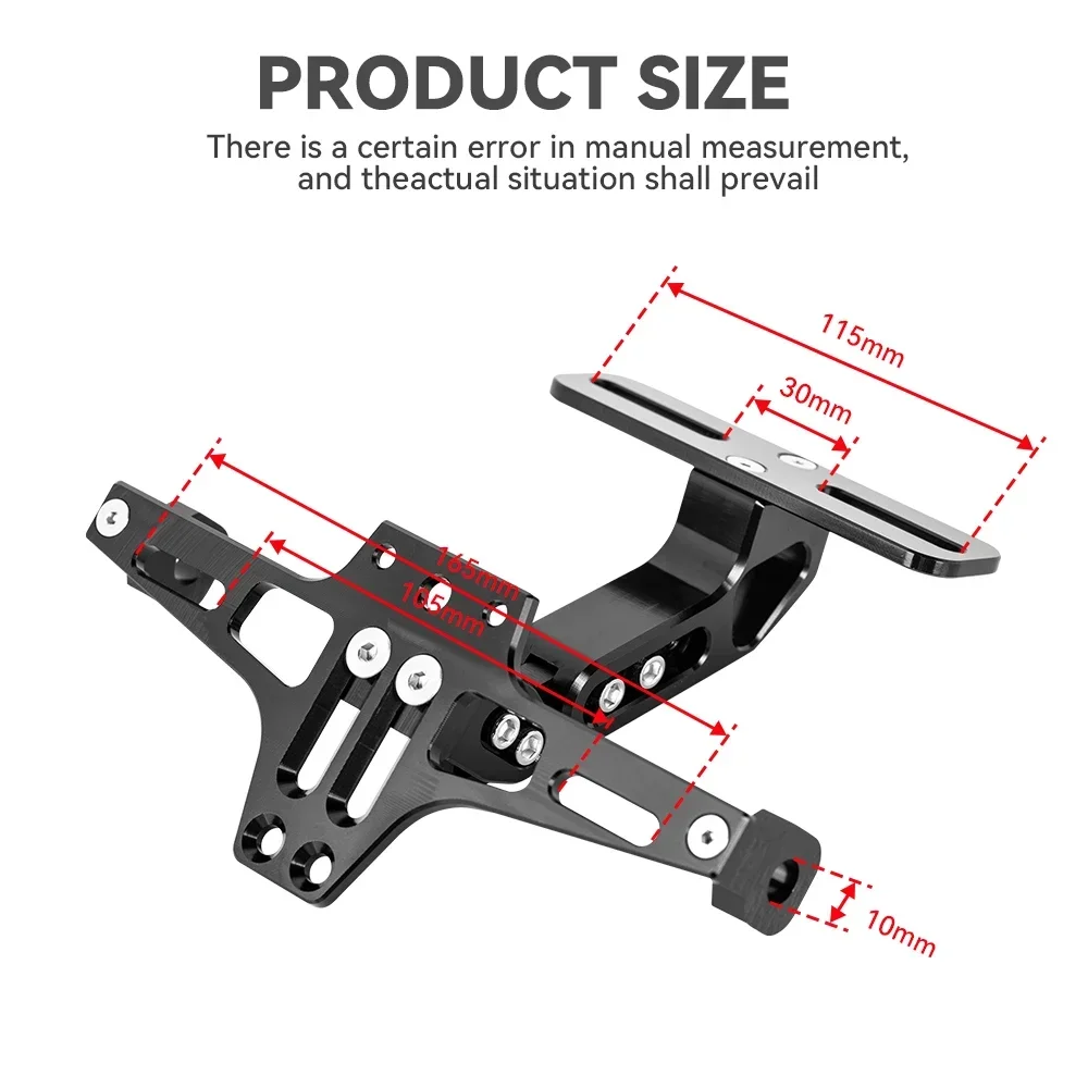 FOR APRILIA RS125 1996-2010 2009 2008 2007 06 Motorcycle Accessories Motorcycle License Plate Holder Bracket LED Light motorcycle license plate holder motorcycle license plate license plate holder