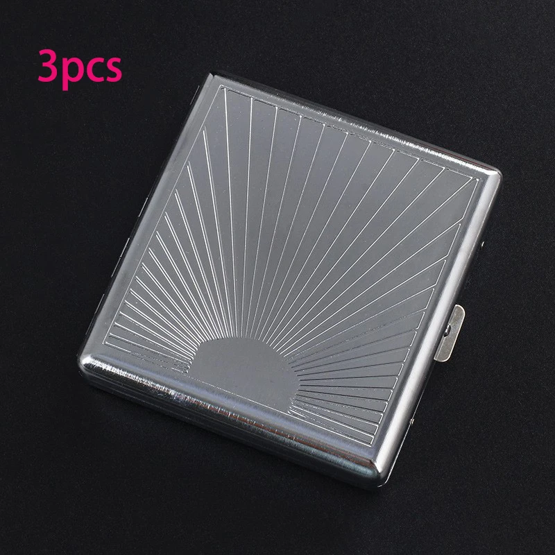 Compact and Sleek Metal Cigarette Storage Case - Holds Up to 20 Cigarettes