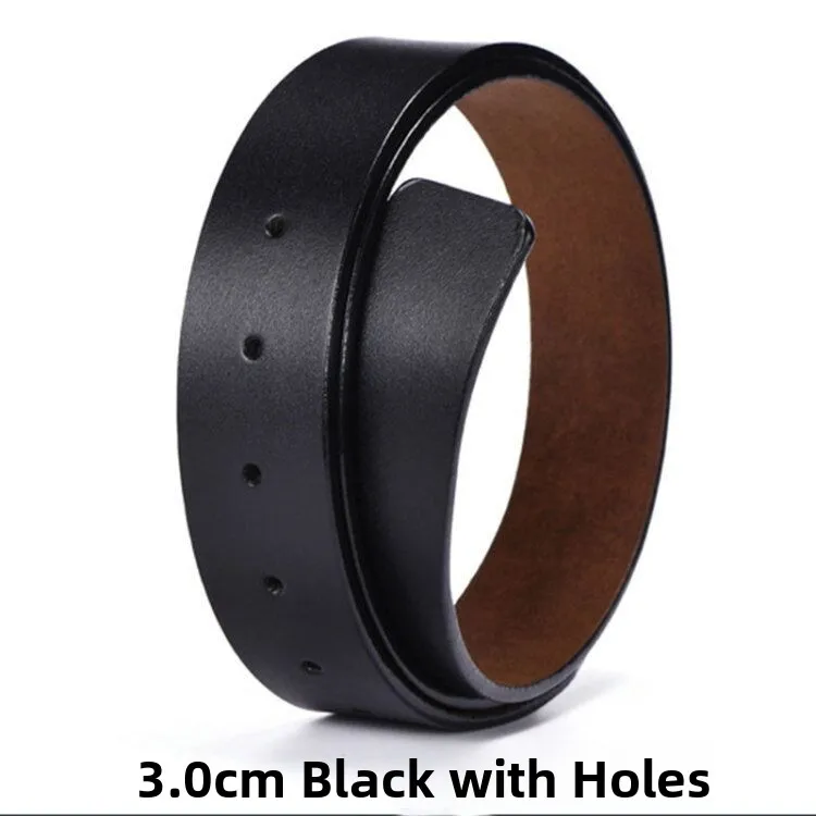 3.0cm punched black whole cowhide