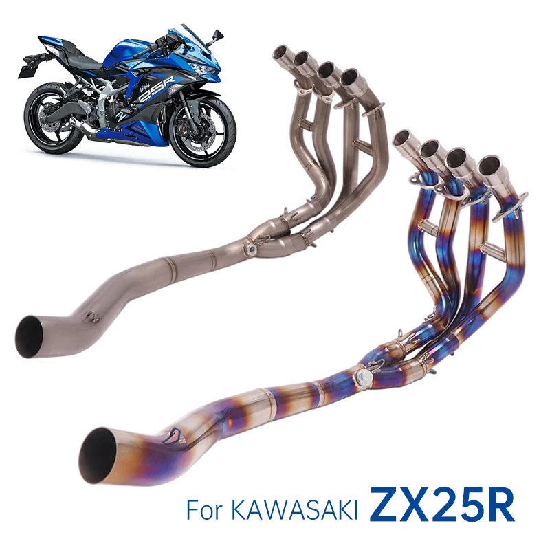

For Kawasaki Ninja ZX25R 51MM Motorcycle Exhaust Full System Muffler Esape Slip On Modified Front Link Pipe Titanium Alloy
