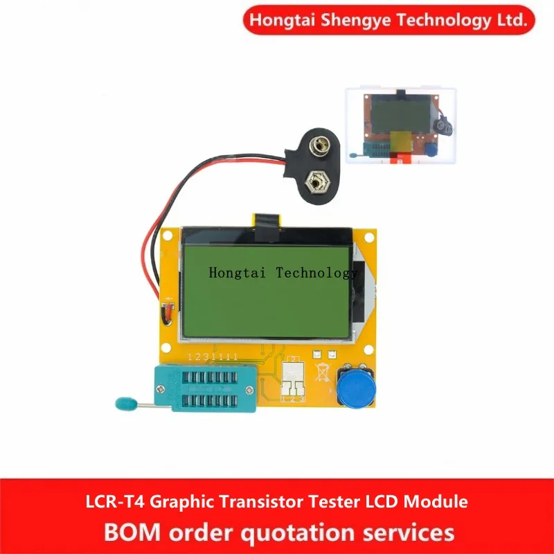 Lcr-T4 Mega328 Transistor Testeur Diode Triode Capacitance Esr Mètre Écran LCD e Lcr-T4 Mega328 Transistor Testeur Diode Triode Capacitance Esr Mètre Écran LCD e