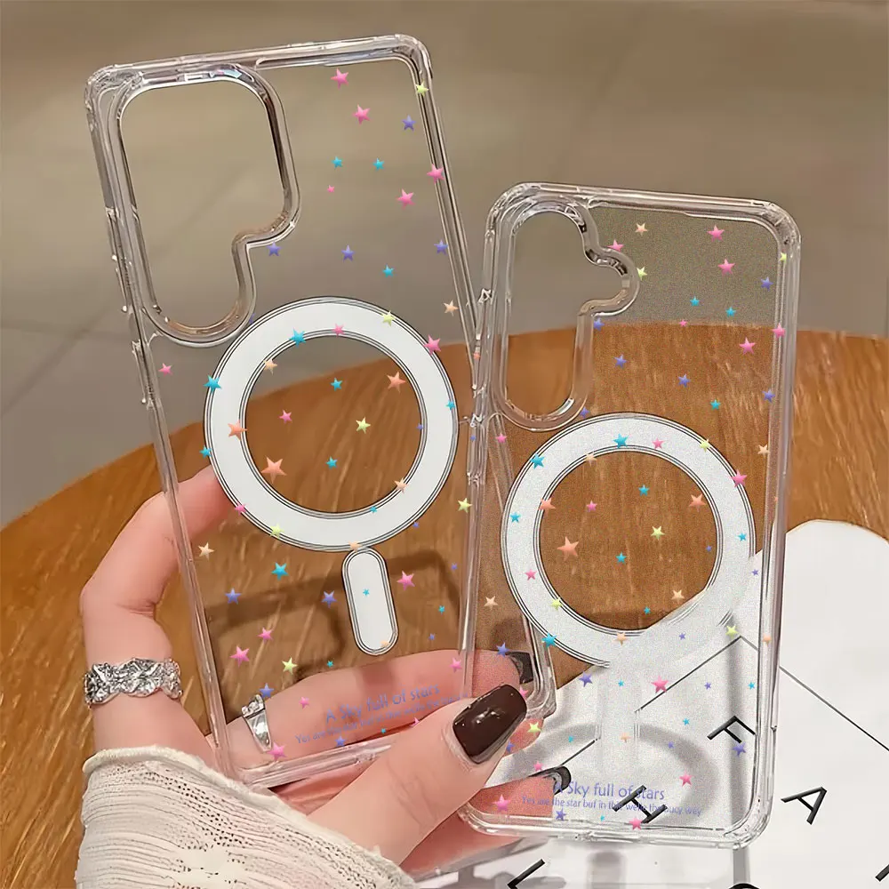 Celestial Star Magnetic Shockproof Phone Case with MagSafe Compatibility