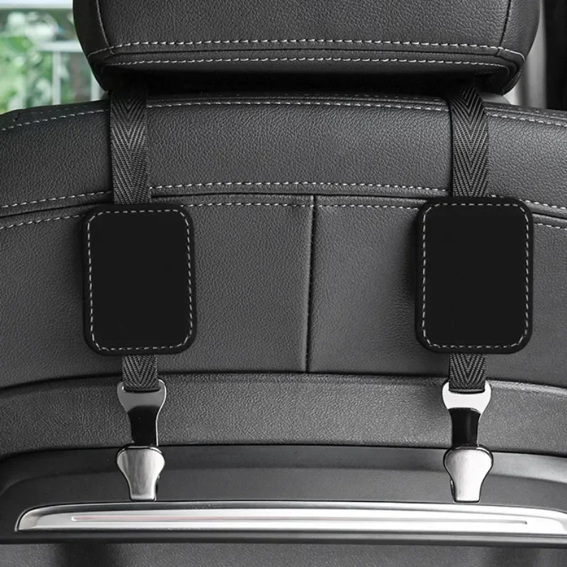 2Pcs/Set Multi-purpose Hanger For Travel Kitchen Car Mounted Metal Suede Hidden Seat Back Hooks 6