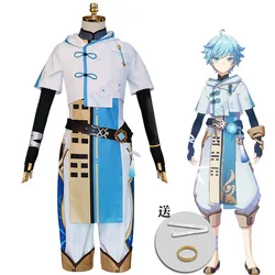FAKUNTN genshin Cos Heavy Cloud Cos Costume Original God Game Same Men's and Women's Full Set Original God Cosplay Clothing Men