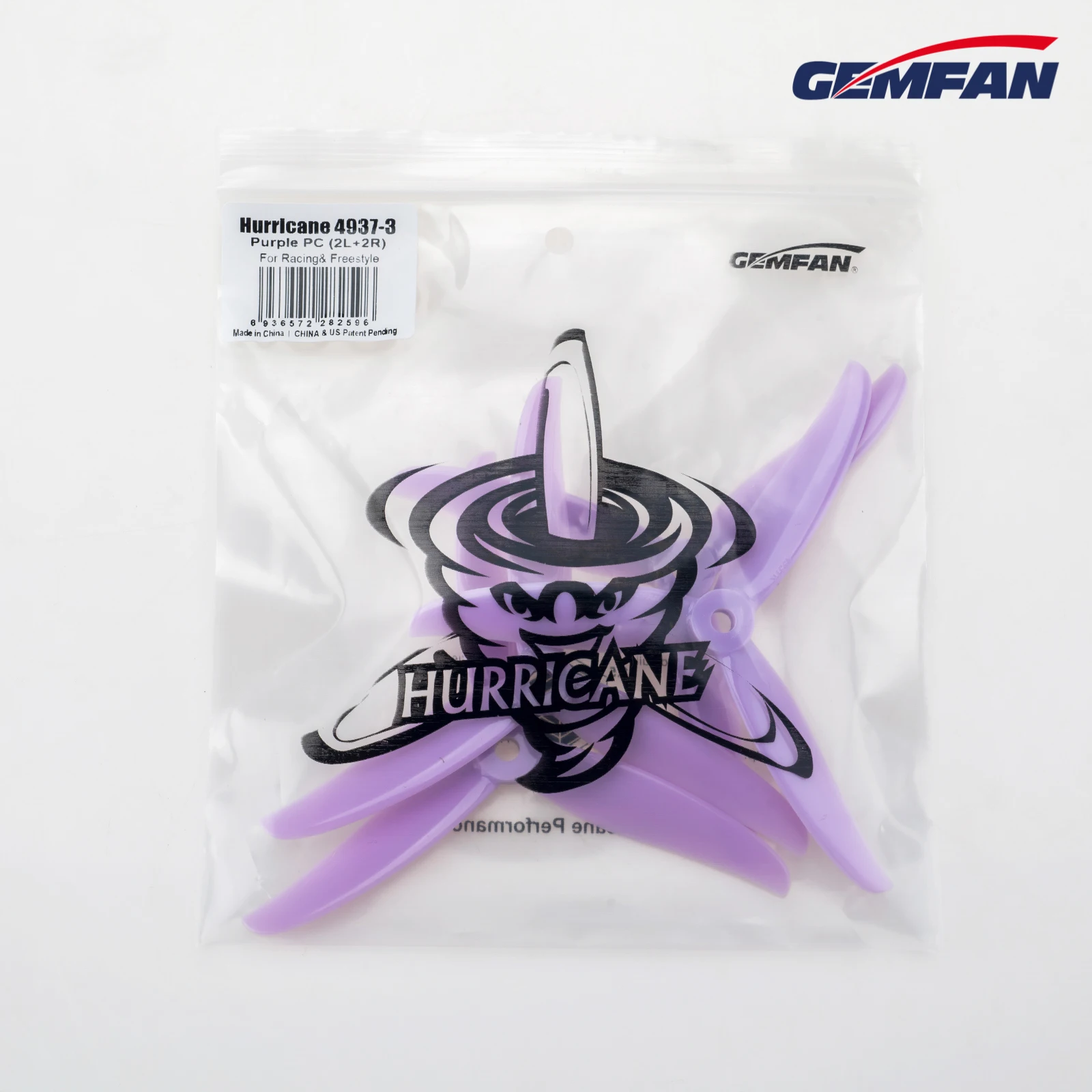 Drohnen-Propeller Gemfan Hurricane 4937-3 4 Paare PC 3 Blätter