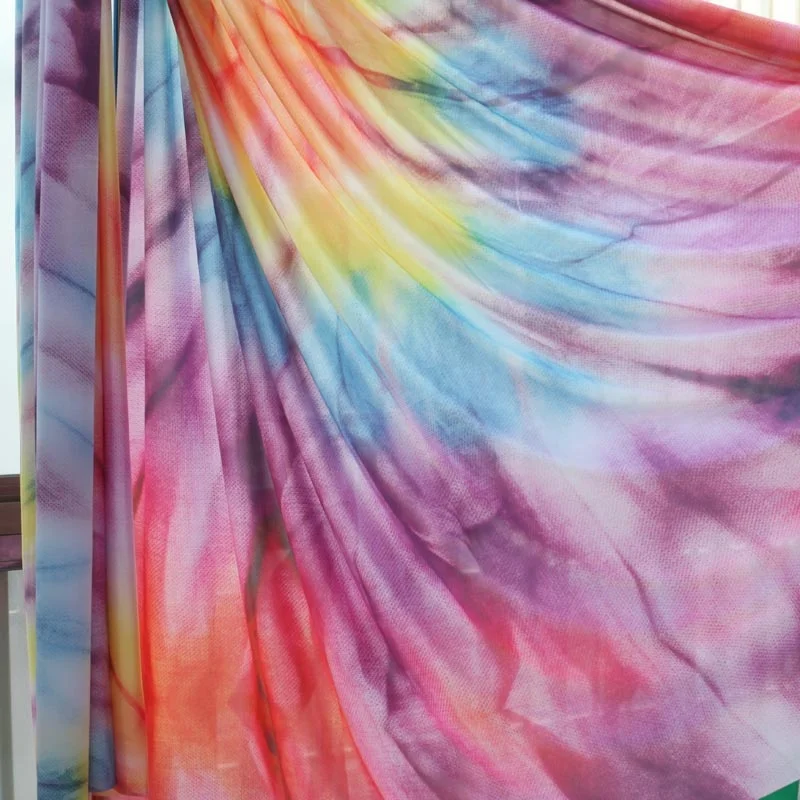 New Gradient 5M Aerial Silks Yoga Hammock Fabric for Aerial Acrobatic Circus Arts Dance Swing Yoga Hammock Studio