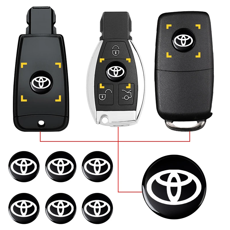 Articoli Per Auto Adesivi Chiave Auto A Distanza Emblema Logo Accessori Per Toyota Corolla Yaris Chr Auris Rav4 Land Reiz Cruiser Chr Camry