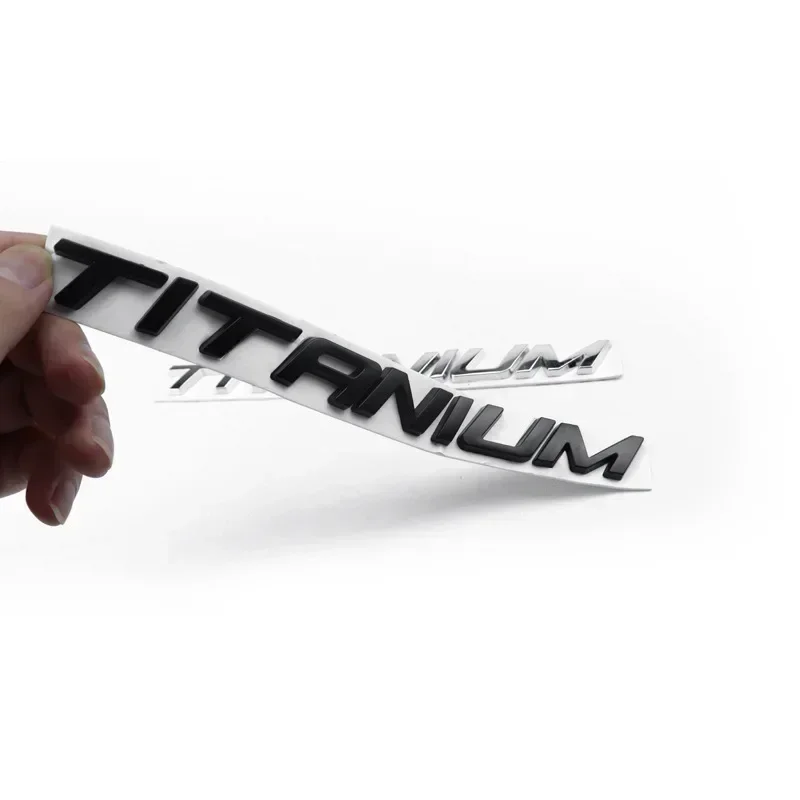 1pcs x 크롬 블랙 티타늄 후면 부츠 배지 엠블럼 Ford Ecosport Fiesta Focus Mondeo Edge Escape Kuga Galaxy 2014+