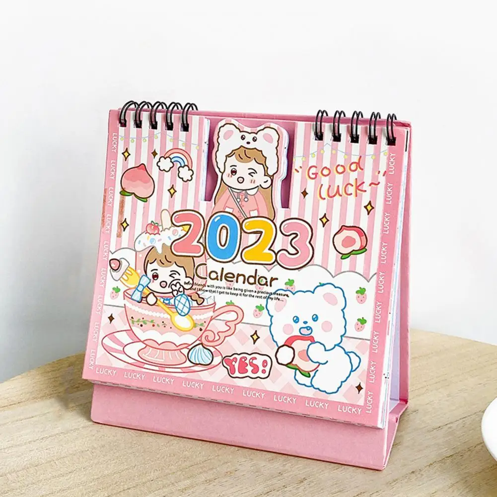 Calendar Clear Printed Desk Calendar Planner Lightweight Stationery Useful  2022-2023 Cute Creative Mini Desk Calendar - AliExpress