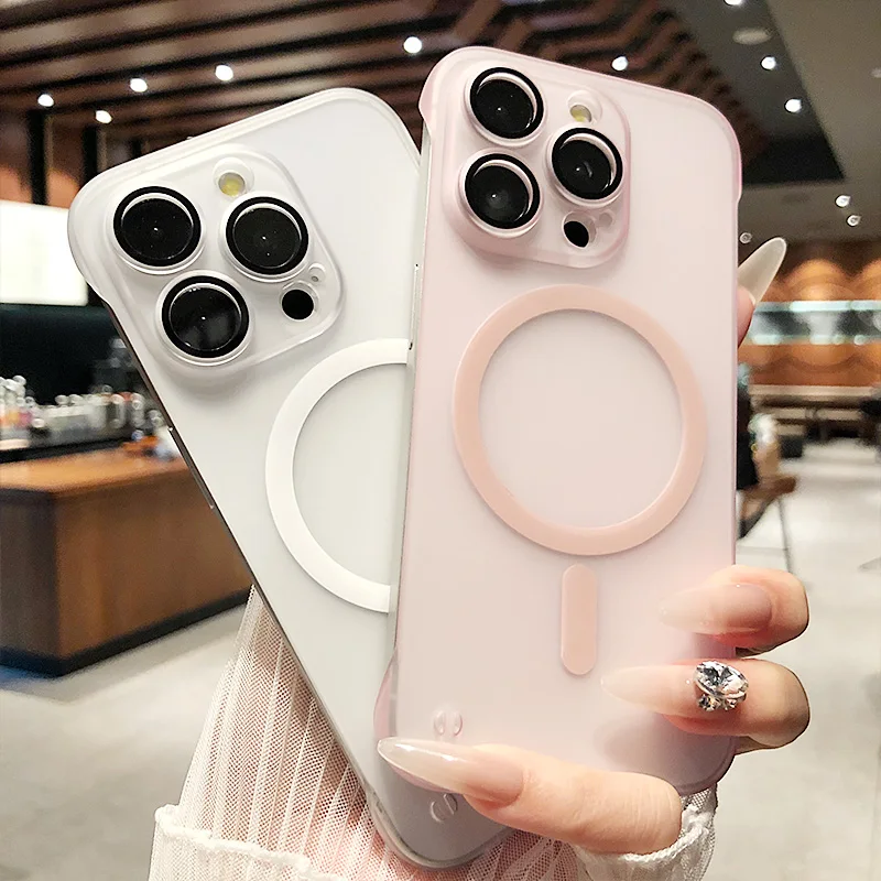Ultra Thin Matte Frameless Magnetic Case with Lens Protection