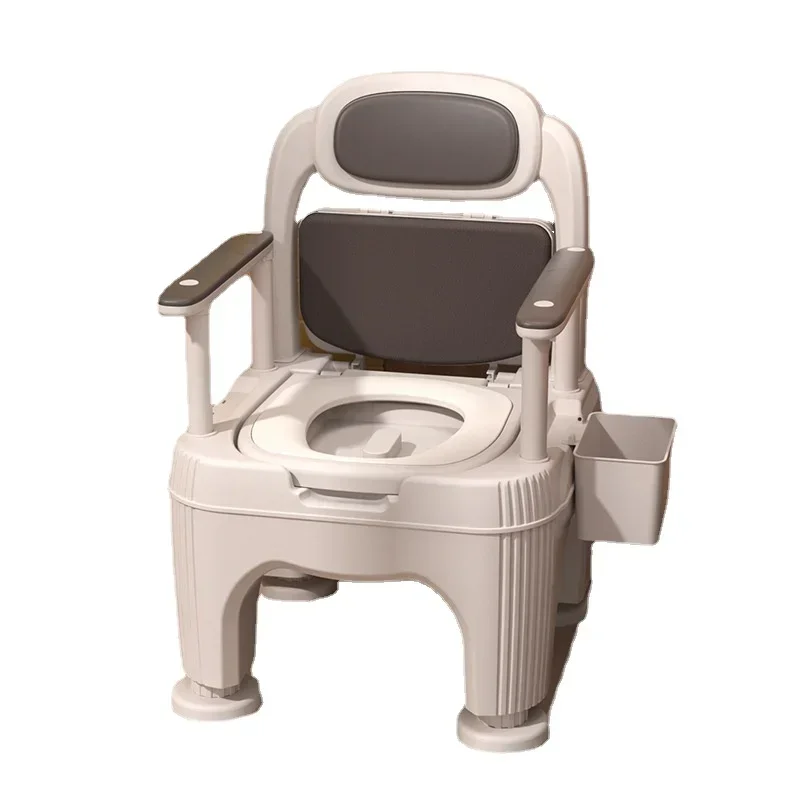 AntiSlip Adjustable Toilet Chair  SeniorFriendly Movable Settee, Enhanced Comfort with Armrest Support, Bathroom Safety 6