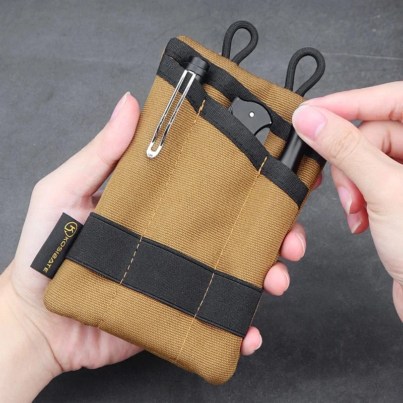Practical Outdoor Tool Storage Pouch - Versatile Coin and Card Organizer for Home and Outdoor Use Convenient and User-friendly