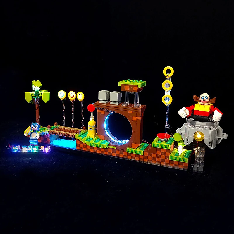 Kit Luci A Led Per Lego 21331 The Hedgehog - Green Hill Zone Building Blocks Giocattolo In Mattoni (Solo Luce A Led, Senza Modello Di Blocchi)