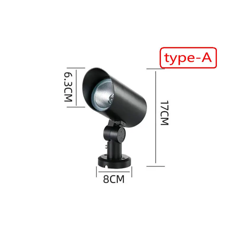 Foco de iluminación para exteriores, luz LED para jardín, 15 W, IP67, impermeable, para decoración de jardín, lámpara de paisaje, CA 110 V-220 V
