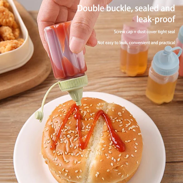 Mini Sauce Squeeze Plastic Seasoning Box Cat Claw Condiment Dressing Salad Dressing Containers For Outdoor Barbecue Camping 5