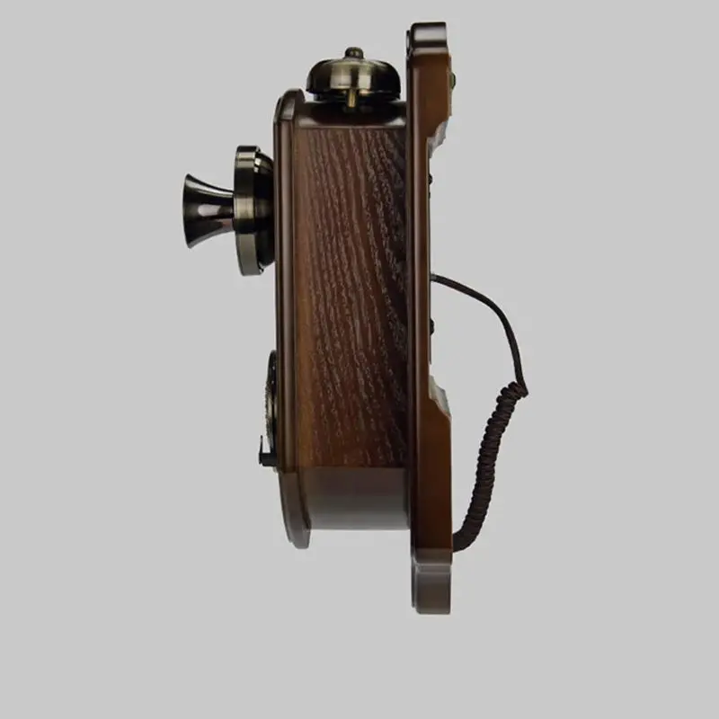 Telefono da Parete retrò, Telefono da Parete per Rete Fissa con Suoneria Meccanica, Telefono con Filo Impermeabile Classico con Controllo del Volume, Vecchio Telefono da Parete
