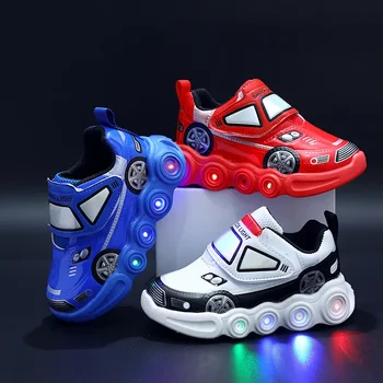 0-6 anni Scarpe da ginnastica luminose per bambini Scarpe da ginnastica luminose per bambini Ragazzi Ragazze Scarpe da ginnastica illuminate a led Scarpe da esterno per bambini Scarpe casual 1