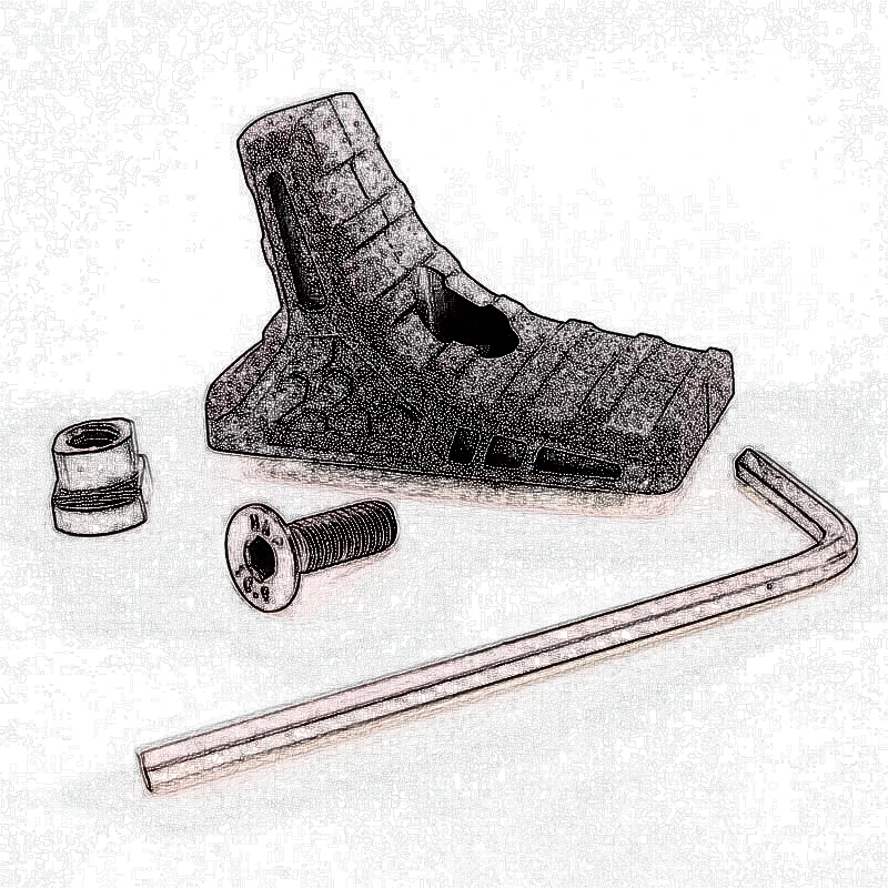 

20 мм наружный Тактический нейлоновый ключ-мод M-lok Handstop игрушка часть