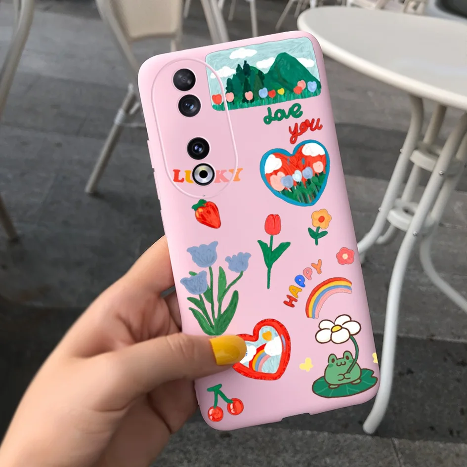 Fashion Leopard Painted Matte Soft Phone Case for Huawei Honor 90 Series