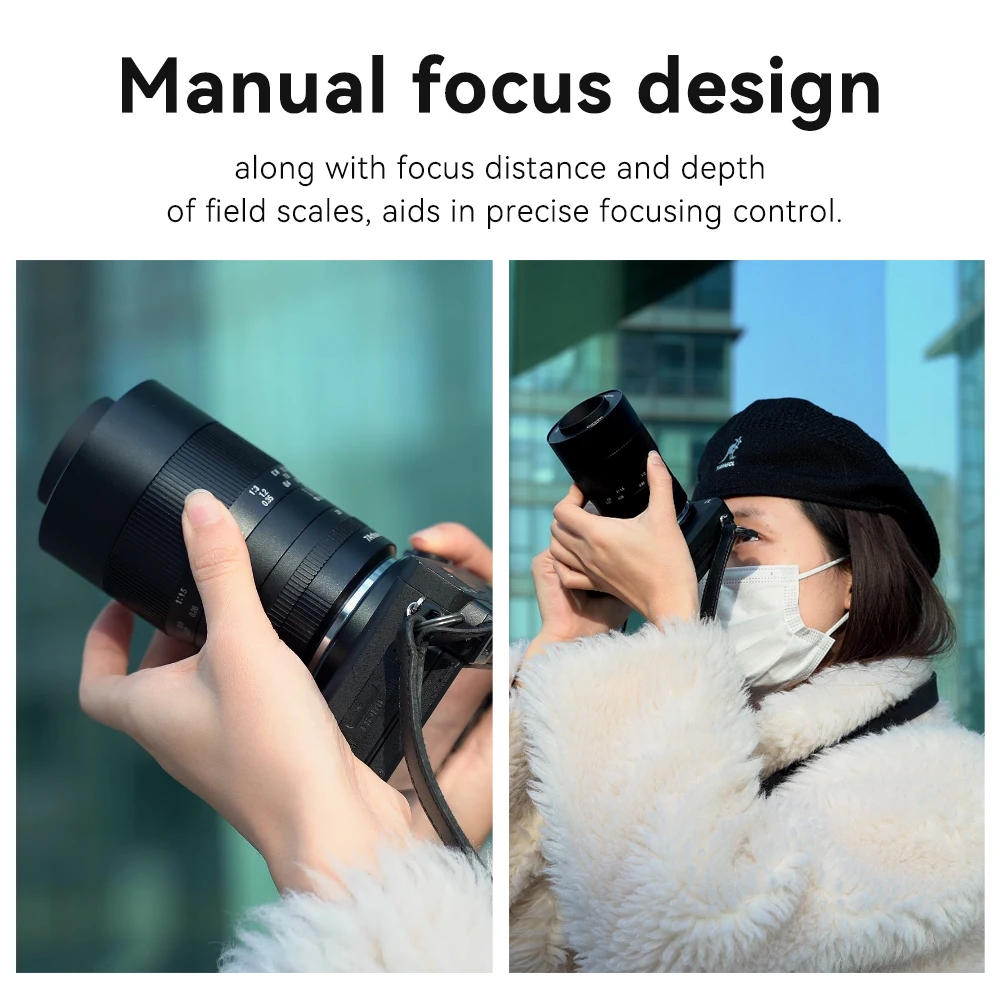 60mm F2.8 APS-C Manual Macro Prime Lens For Camera Lens Canon EOS-M M50 M50 Mark II Sony E ZVE10 Fuji FX X-A1/ X-T1 XT30