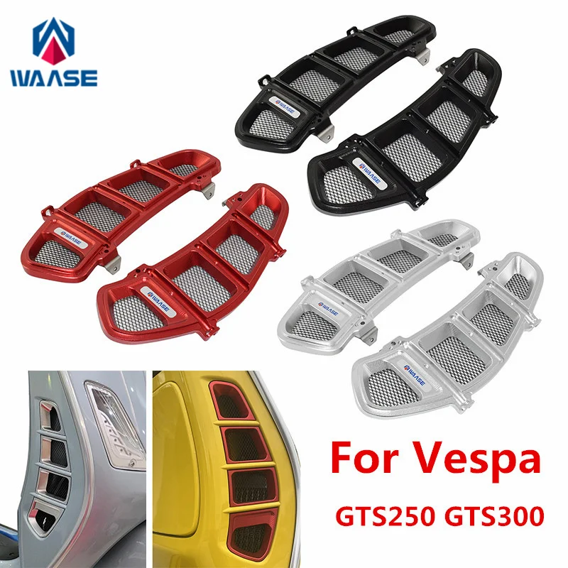 

waase For Vespa GTS250 GTS300 GTS 250 300 2013-2020 Radiator Protective Cover Air Inler Grill Guard Grille Shield Protector