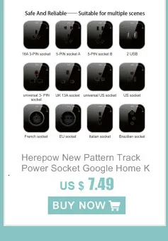 Herepow Universal Plug Converter FR AU US UK To EU Travel Adapter High Quality Home Plug Adapter 16A 250V Wall Electric Socket