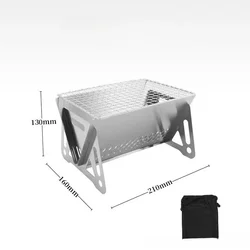 Portable Multifunctional Outdoor BBQ Griddle and Wood Stove (A01 small size)