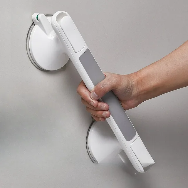 ราวจับแบบสุญญากาศไม่ต้องเจาะ - รับน้ำหนักได้ 150 กก. ราวจับปรับระดับได้สำหรับห้องน้ำ ฝักบัว และห้องส้วม อุปกรณ์ช่วยเหลือผู้สูงอายุในห้องน้ำ 1