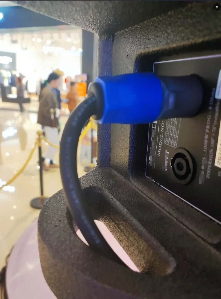 Professionelles NL4FX Speakon Audio-Lautsprecherkabel, 20 m, 10 m, 5 m, 3 m, 2 m, 1,5 m, NL4 4-polig, 2 Leiter, OFC, blankes Kupfer-Stromkabel – Detail 3