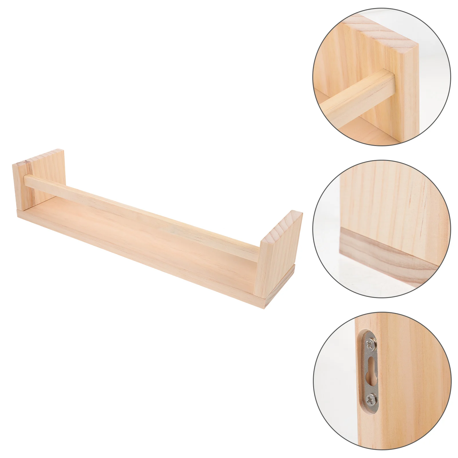 

Wall Bookshelves Nursery Decor Floating Wall Shelf Natural Wood Wall Mount Storage Stand