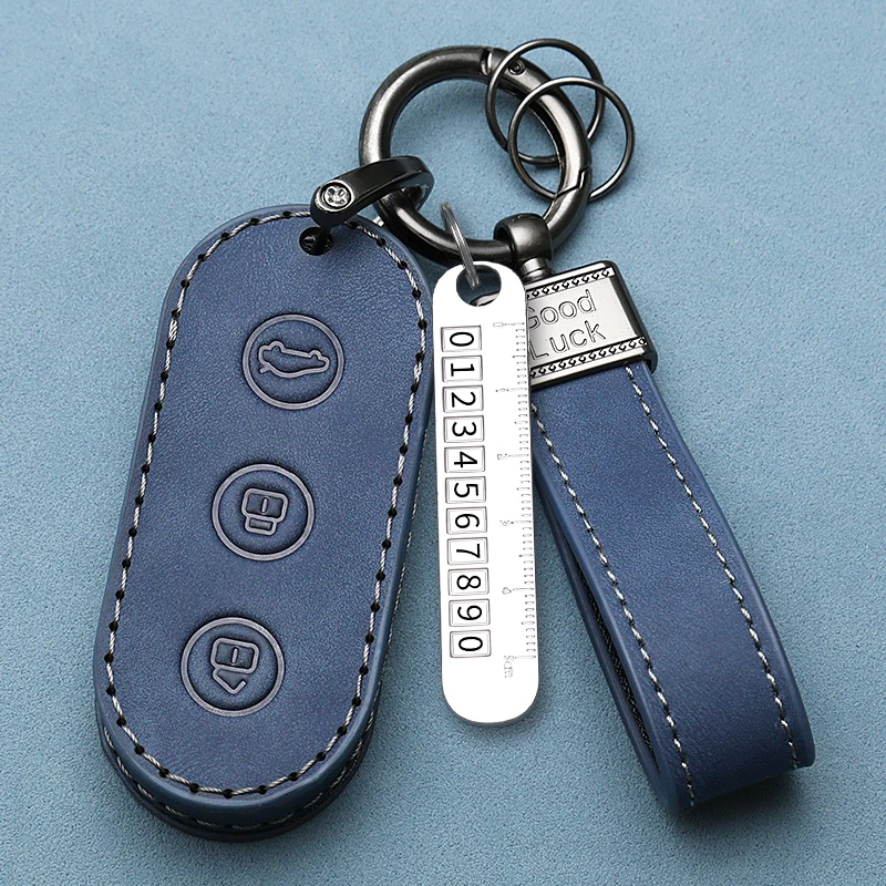 

For LEADINGIDEAL L9 2022 all-inclusive Simulated leather remote control protection buckle for key case for men and women