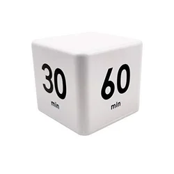 Cube Timer with Gravity Sensor for Time Management and Countdown Settings (15 - 20 - 30 - 60min)