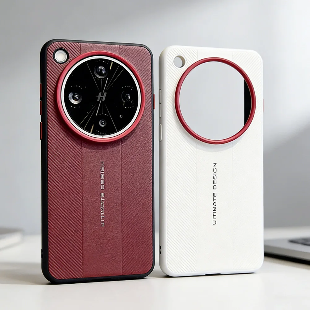 Luxury Textured Red Camera Frame Case - Ultimate Design Protective Cover