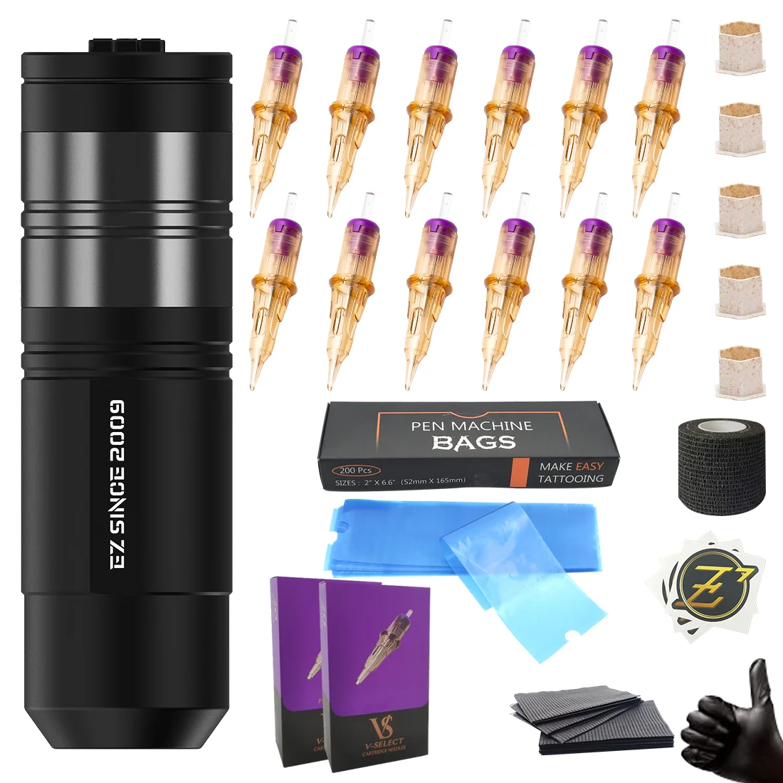 Ez Evotech S Wireless Battery Tattoo Pen Machine Trucco Permanente Smp Pmu Tattoo Needles Tattoo Kits