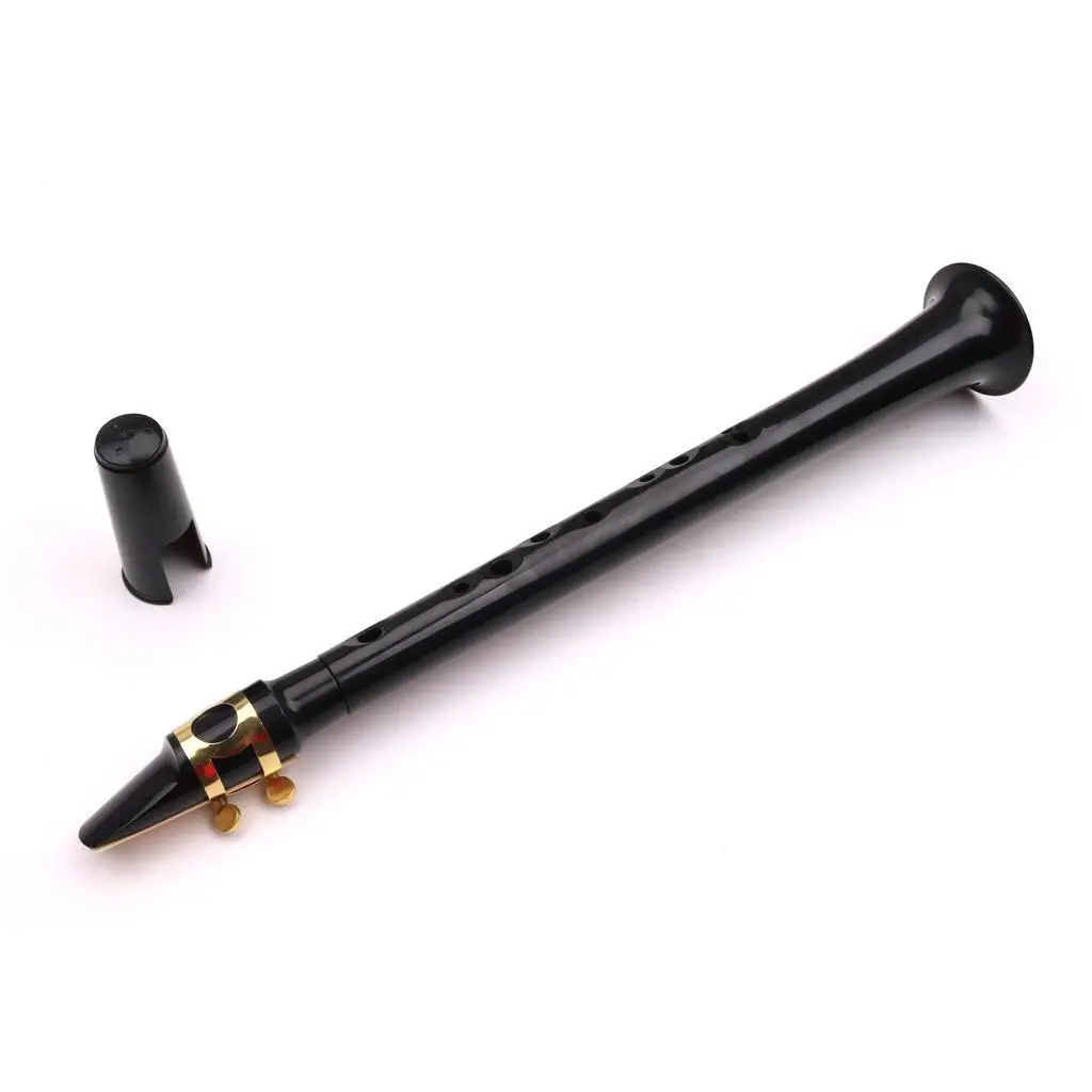 Black Pocket Mini Sax Portable Saxophone Little Saxophone with Carrying Bag