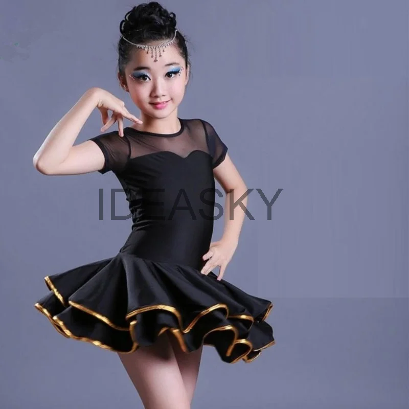 Vestito Da Ballo Latino Americano Per Bambina, Abito Da Tango Con Frange E Carnevale, Taglie 3-13 Anni