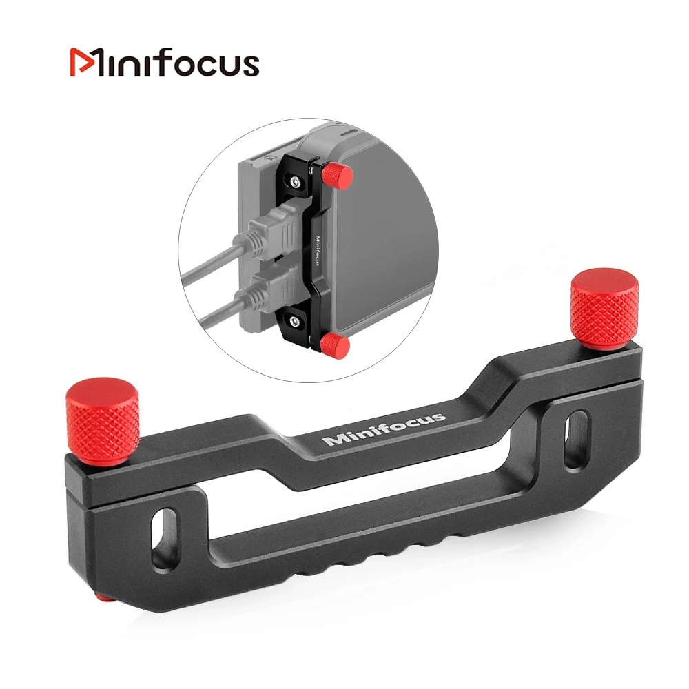 Minifocus Piastra Di Montaggio Con Morsetto Per Cavo Per Monitor Atomos Ninja V Adattatore Per Clip Fissa Compatibile Con Hdmi