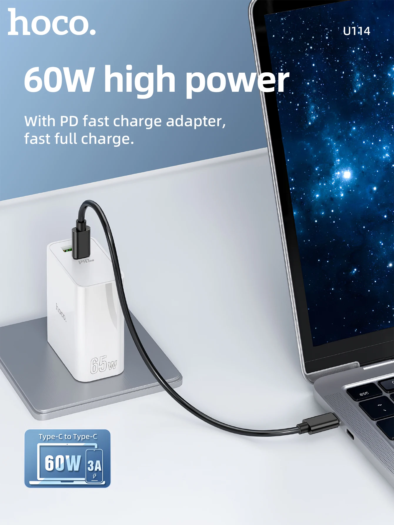 HOCO U114 60W Multifunction Charging Cable Kit with Portable Case